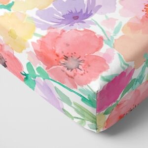 NIB Little Sleepies Watercolor Meadow Fitted Crib Sheet